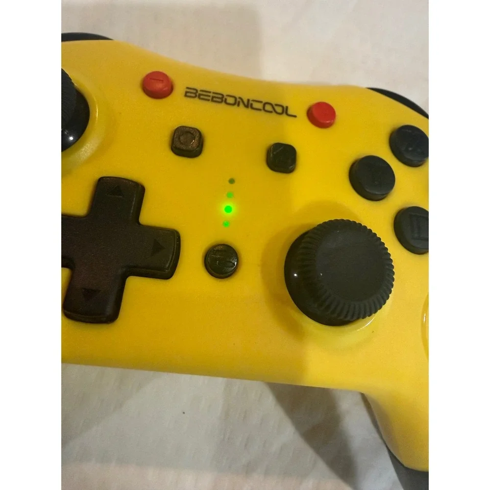 Beboncool Q42 Wireless Controller for Nintendo Switch PC Yellow‎ Black Bluetooth